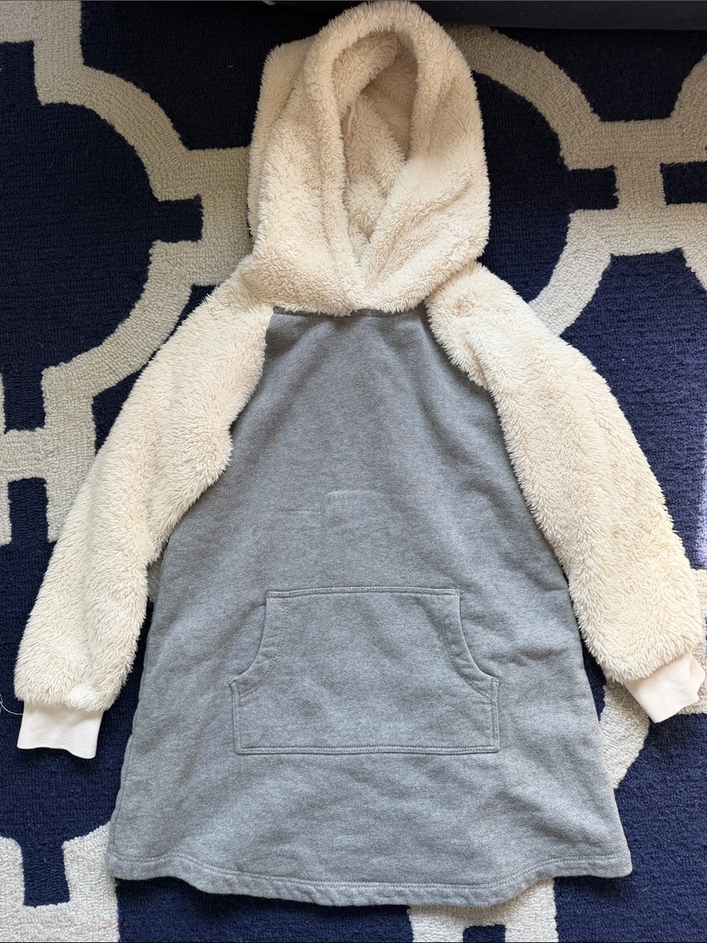 Hanna Andersson Sherpa Hooded sweatshirt dress